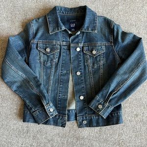 Denim jacket by Gap, medium blue, size XS. Like new!
